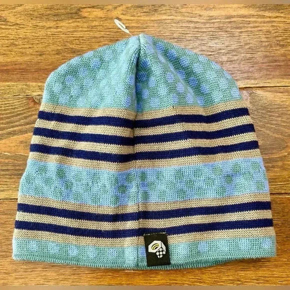 Mountain Hardwear | Women’s Beanie Hat | Blue/Green/Tan | One Size - Picture 1 of 3